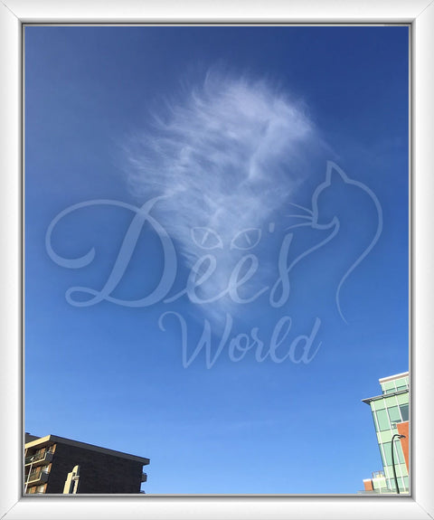 Mother Mary Apparition with Blessing Hands Surrounded by Angels