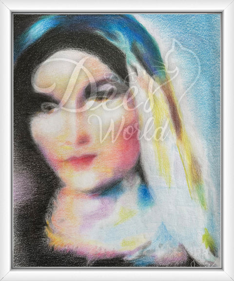Real Eyes Of Mother Mary Through The Veil